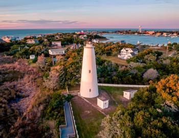 Ocracoke lighthouse in the outer banks