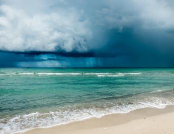 storm over the ocean