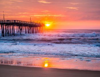 sunset view on Outer Banks
