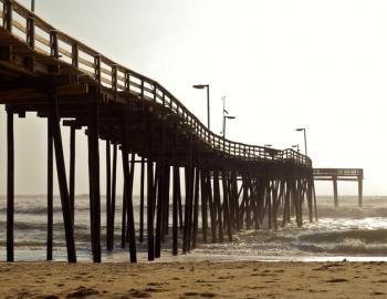 A fishing pier in the Outer Banks