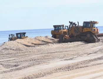 The Outer Banks beach nourishment project is moving forward in Kitty Hawk.