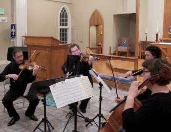 NC String Symphony performing at St. Andrews by the Sea.
