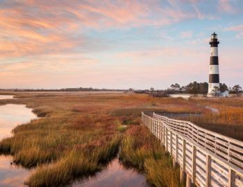 Bodie Island Lighthouse and Boardwalk.