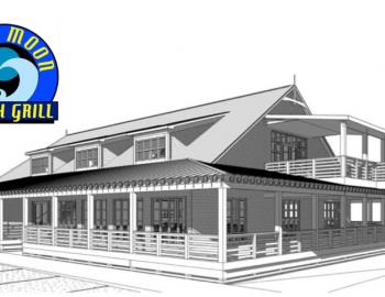 A rendering of the new Blue Moon Cafe in Nags Head.