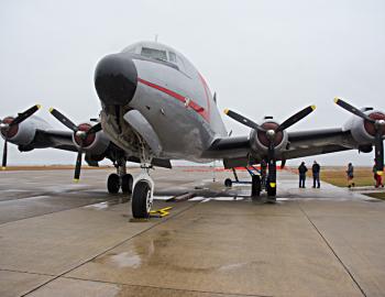 Grounded by weather, the Candy Bomber still managed to deliver.