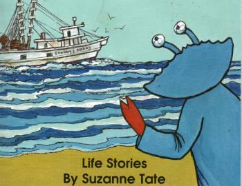 The cover of Suzanne Tate's book of essays, "Crabby Lady Looks Back."