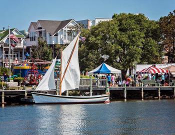 Shallow Bag Bay and Manteo during Dare Days.