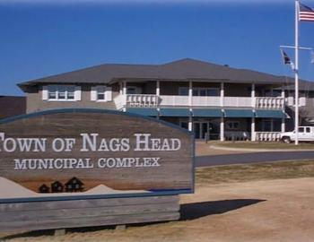 Nags Head Town Hall will be part of a NCDOT repaving project through mid May.