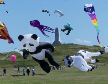 The Wright Kite Festival features kites of every size and description.