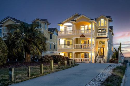 exterior of a large vacation home on the outer banks