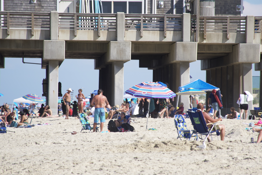 Nags Head beach on a summer day.