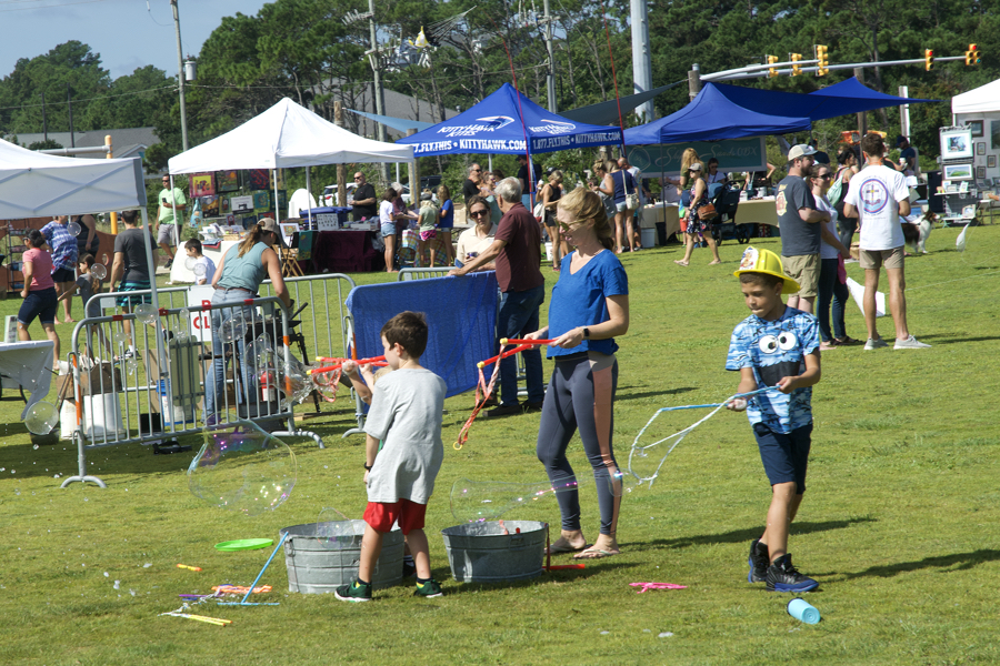 Playing with Bubbles at Artrageous