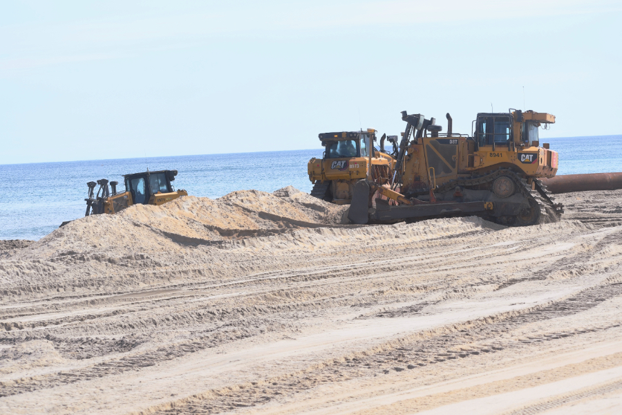 The Outer Banks beach nourishment project is moving forward in Kitty Hawk.
