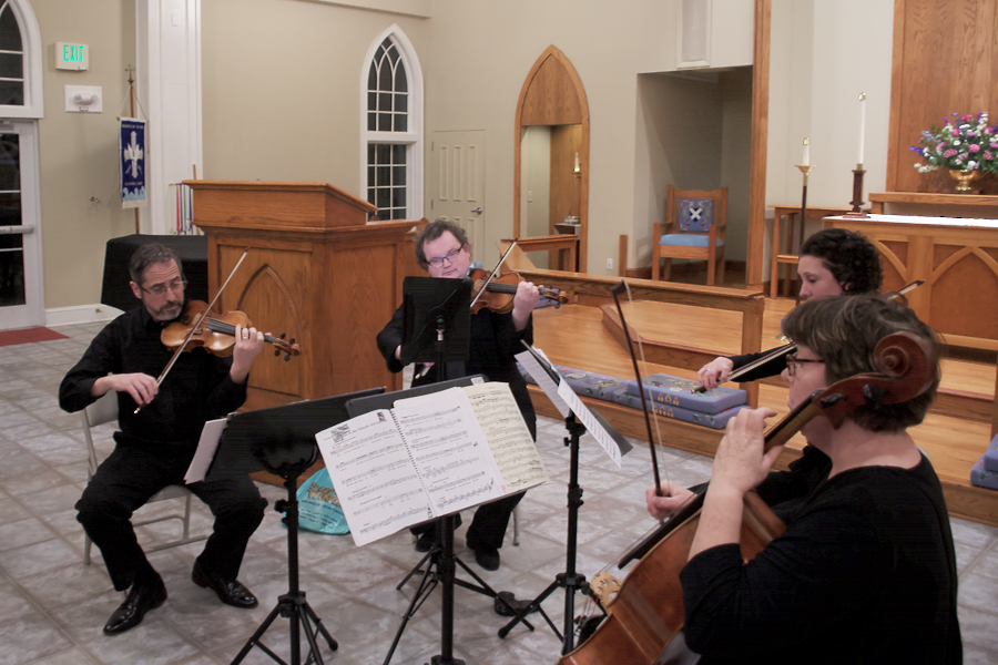 NC String Symphony performing at St. Andrews by the Sea.