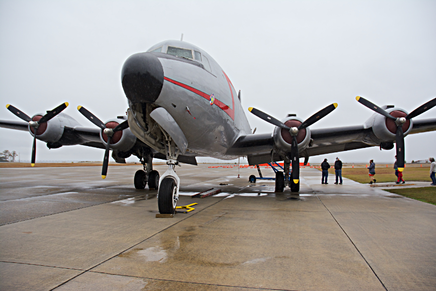 Grounded by weather, the Candy Bomber still managed to deliver.