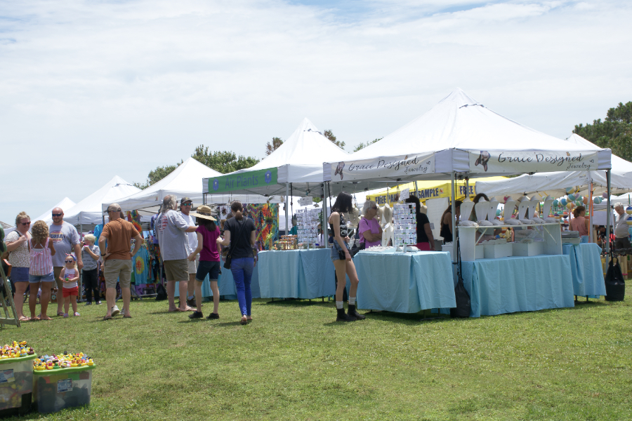Dare Days moved its location to Roanoke Island Festival Park giving vendors more room to display their crafts.