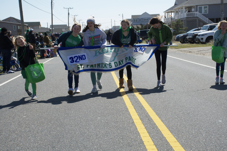 The 32nd Kelly's St. Patrick's Day Parade gets under way.