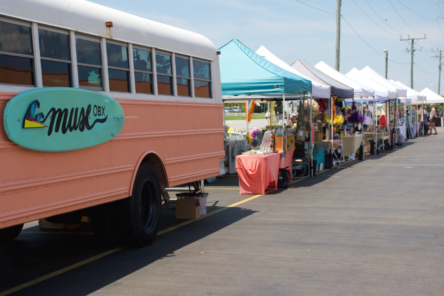 The Muse Bus252 at the Dune Shops in Kitty Hawk.