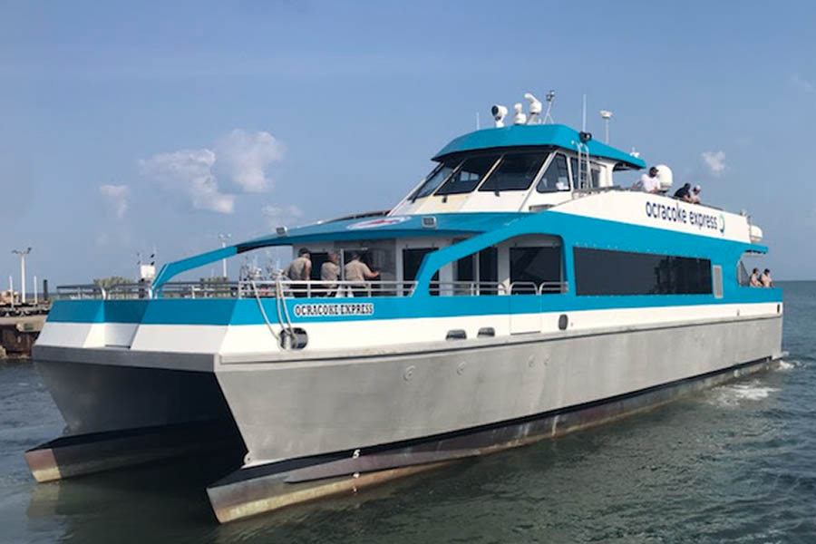 The 129 passenger Ocracoke Express is on pace for a record setting year.