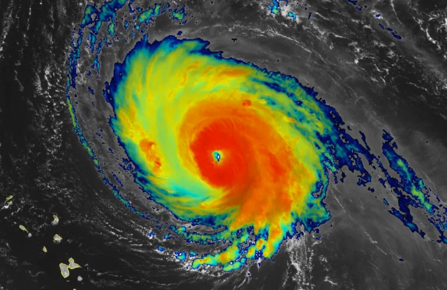 Hurricane Sam from Outer Space.