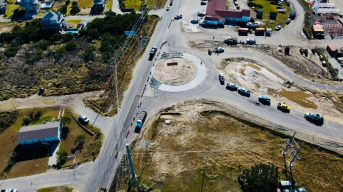 Jug Handle traffic circle at Rodanthe.