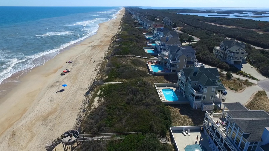 Brindley Beach Vacations, offers oceanfront rentals in Corolla.