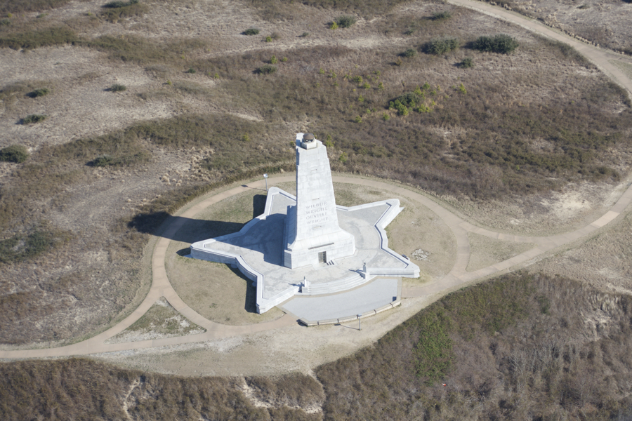 Wright Brothers Monument at the Wright Brothers Memorial part of the Outer Banks Group.