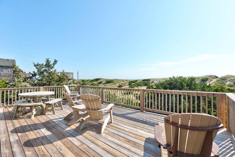 balcony view of hatteras island rental 